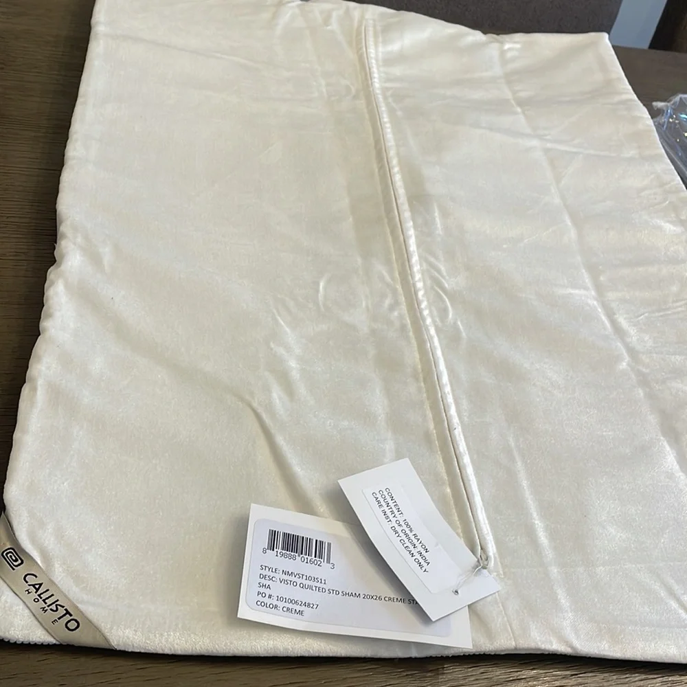 2 Visto Quilted Standard Sham VELVET 2 pillow cases